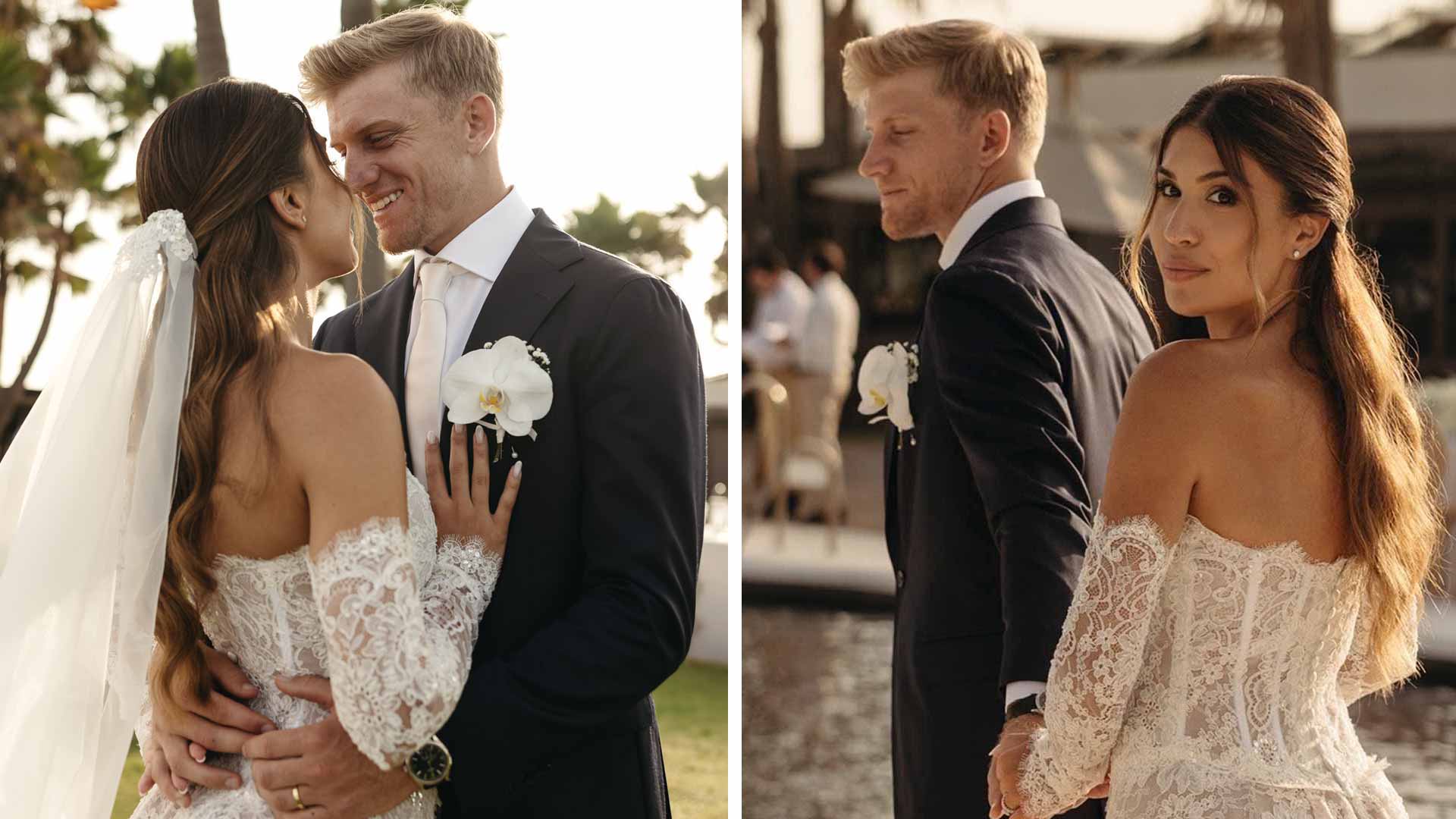 Alejandro Davidovich Fokina and Paloma Amatiste married in Casares, Spain on 14 June.