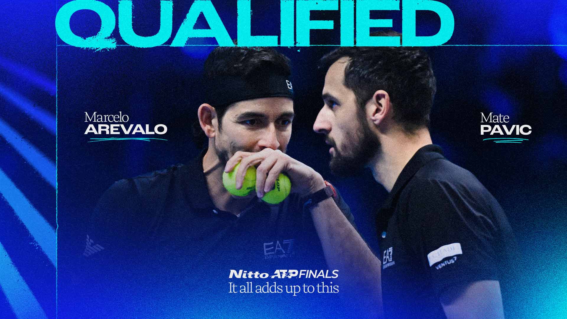 Marcelo Arevalo and Mate Pavic will compete in the Nitto ATP Finals for the second consecutive year.