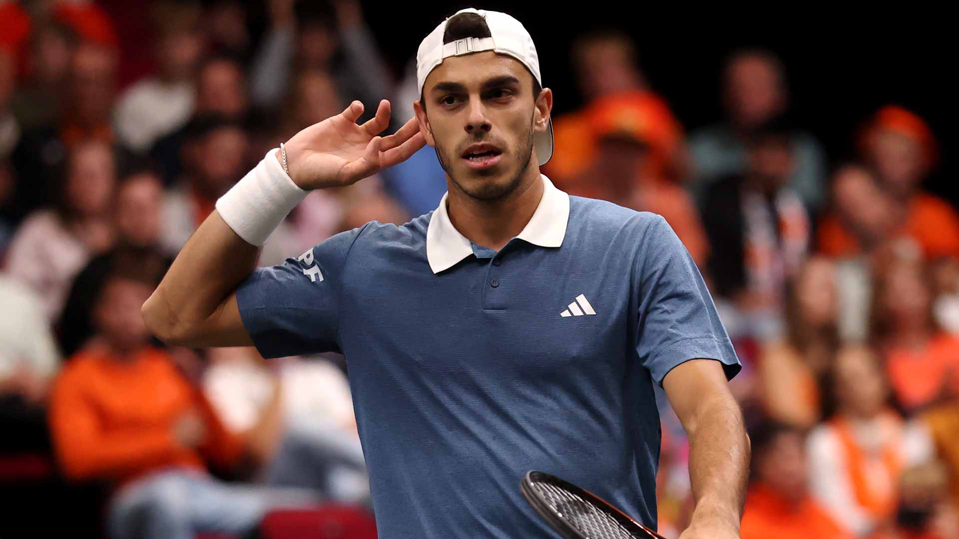 Francisco Cerundolo defeats Botic van de Zandschulp 7-6(4), 6-1 on Friday.