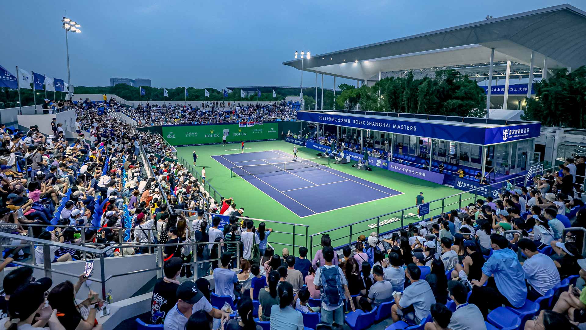 Court 17, the all-new practice court at the Rolex Shanghai Masters.