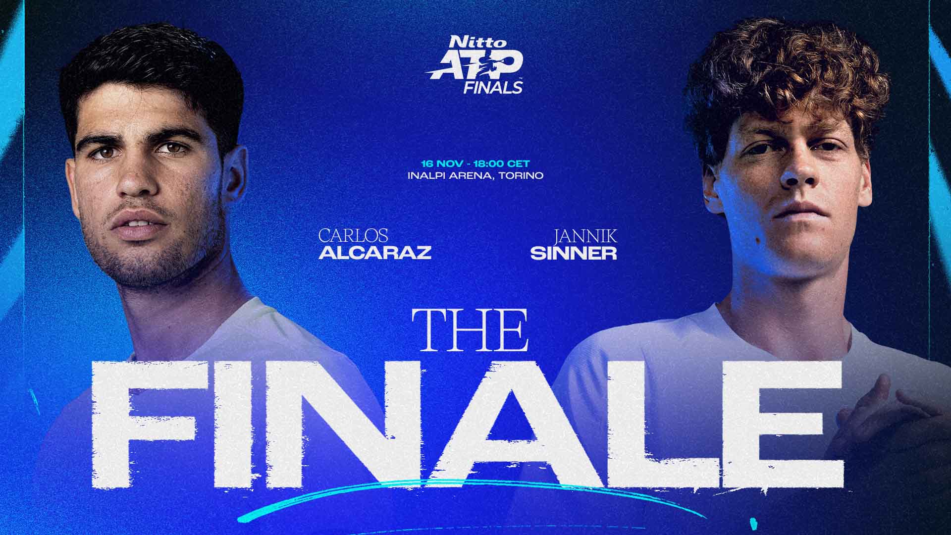 Carlos Alcaraz will face Jannik Sinner in the title match at the 2025 Nitto ATP Finals.