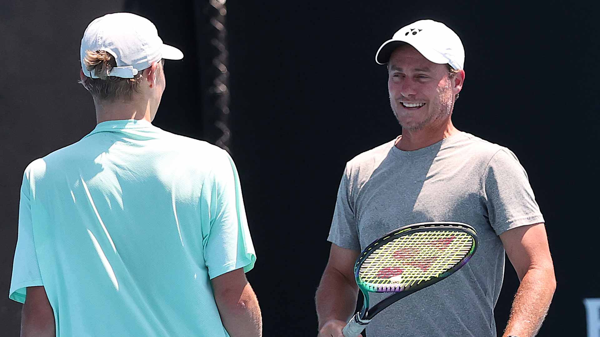 Lleyton Hewitt and Cruz Hewitt will play Wednesday at the ATP Challenger Tour event in Sydney.