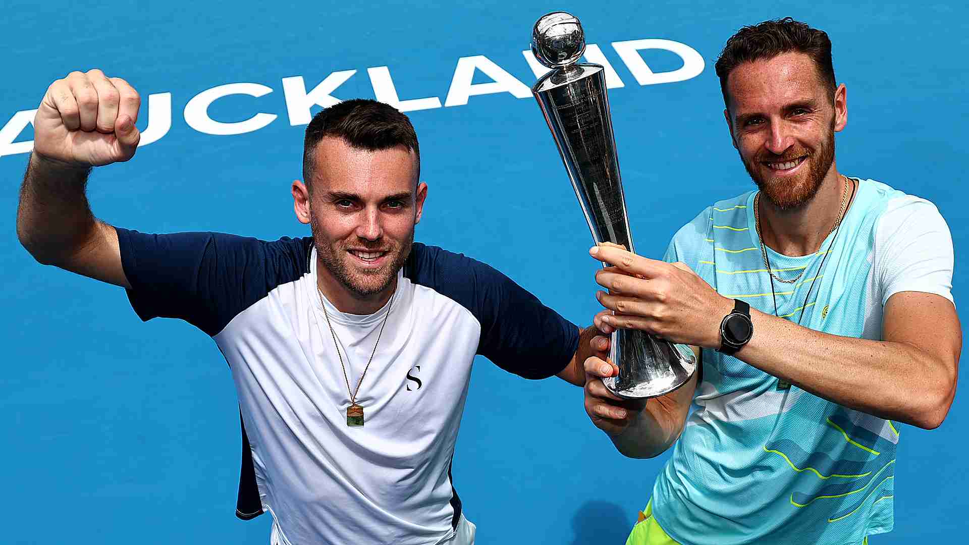Theo Arribage and Albano Olivetti won the Auckland title on Saturday.