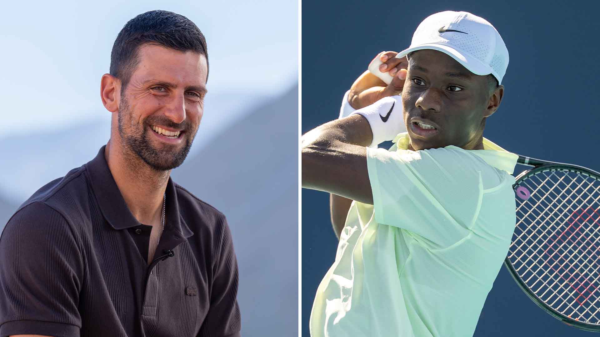 Novak Djokovic, Moise Kouame
