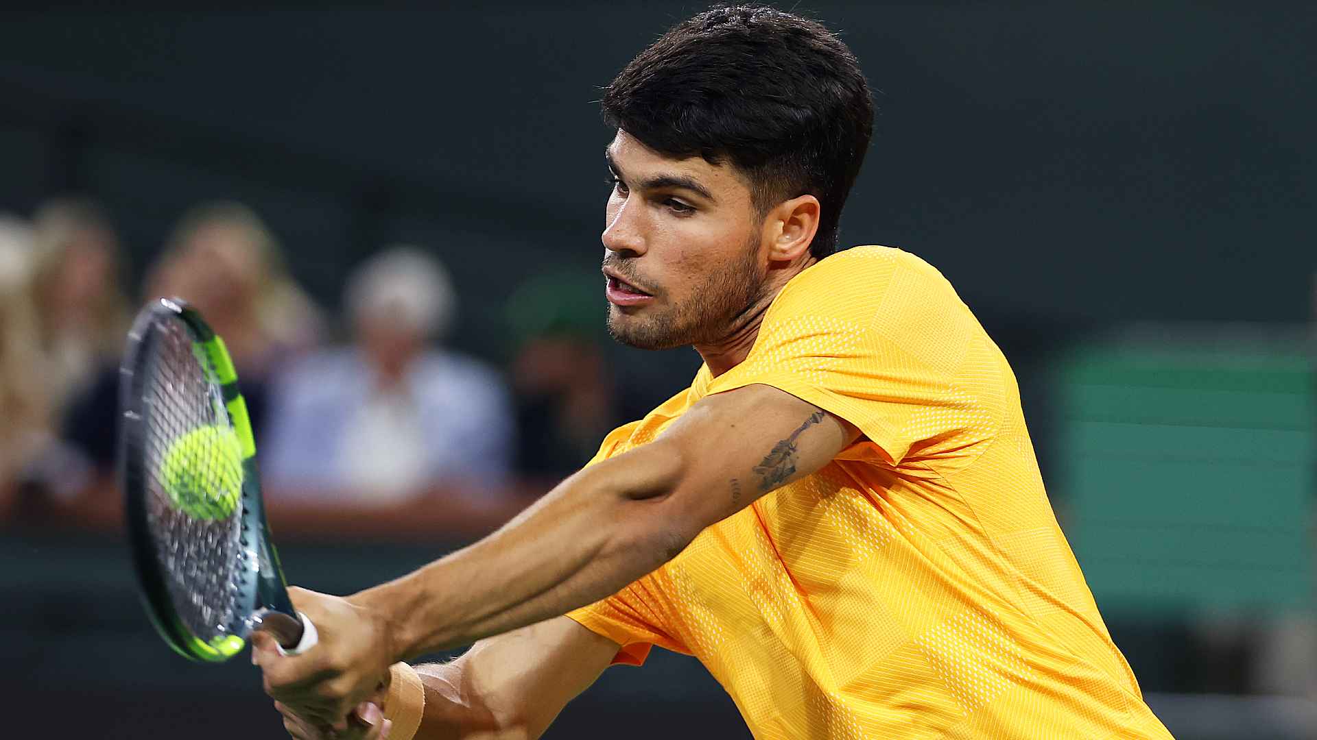 Carlos Alcaraz is into the third round in Miami (file photo).