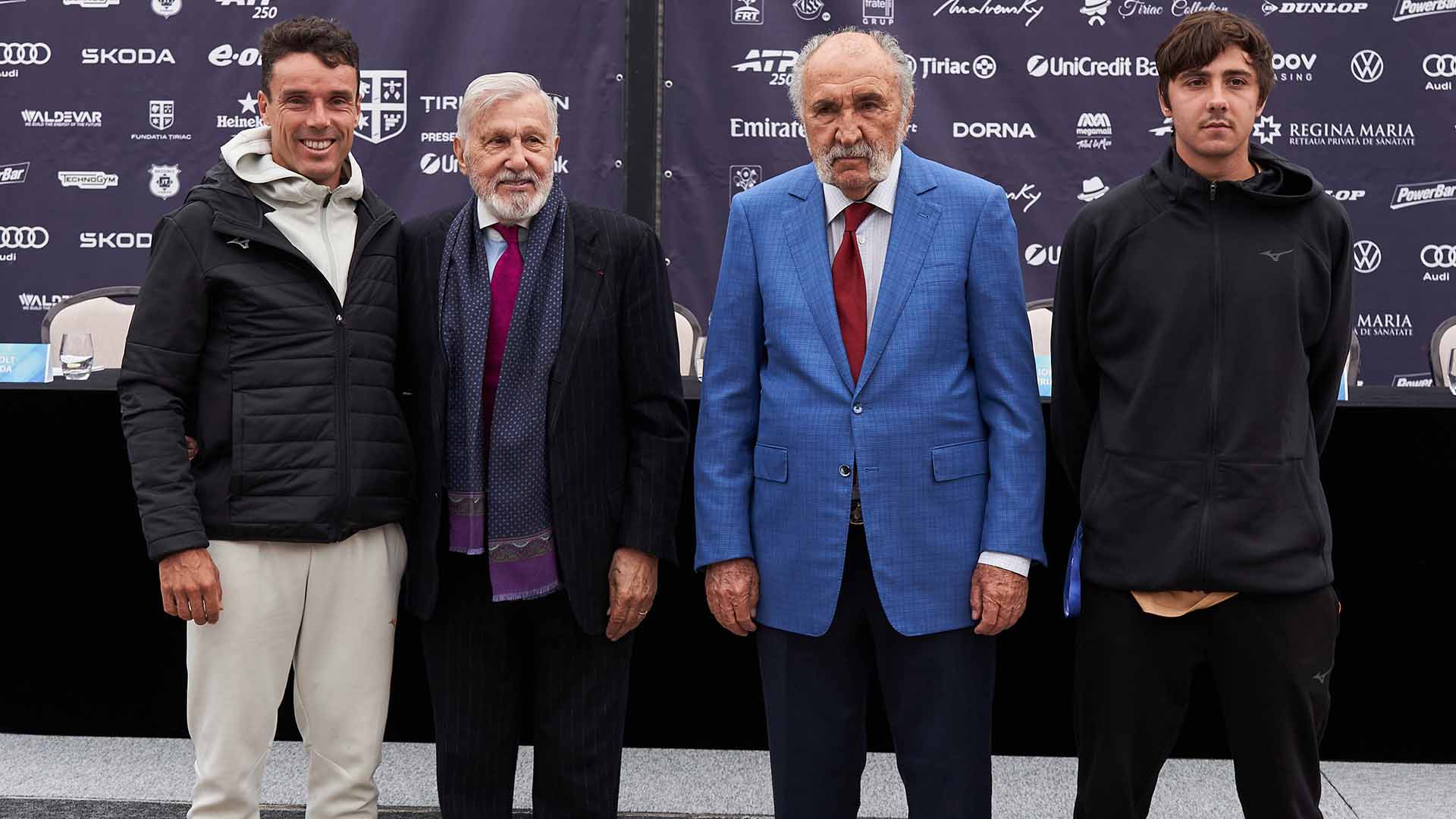 Roberto Bautista Agut/Ilie Nastase/Ion Tiriac/Alexander Shevchenko