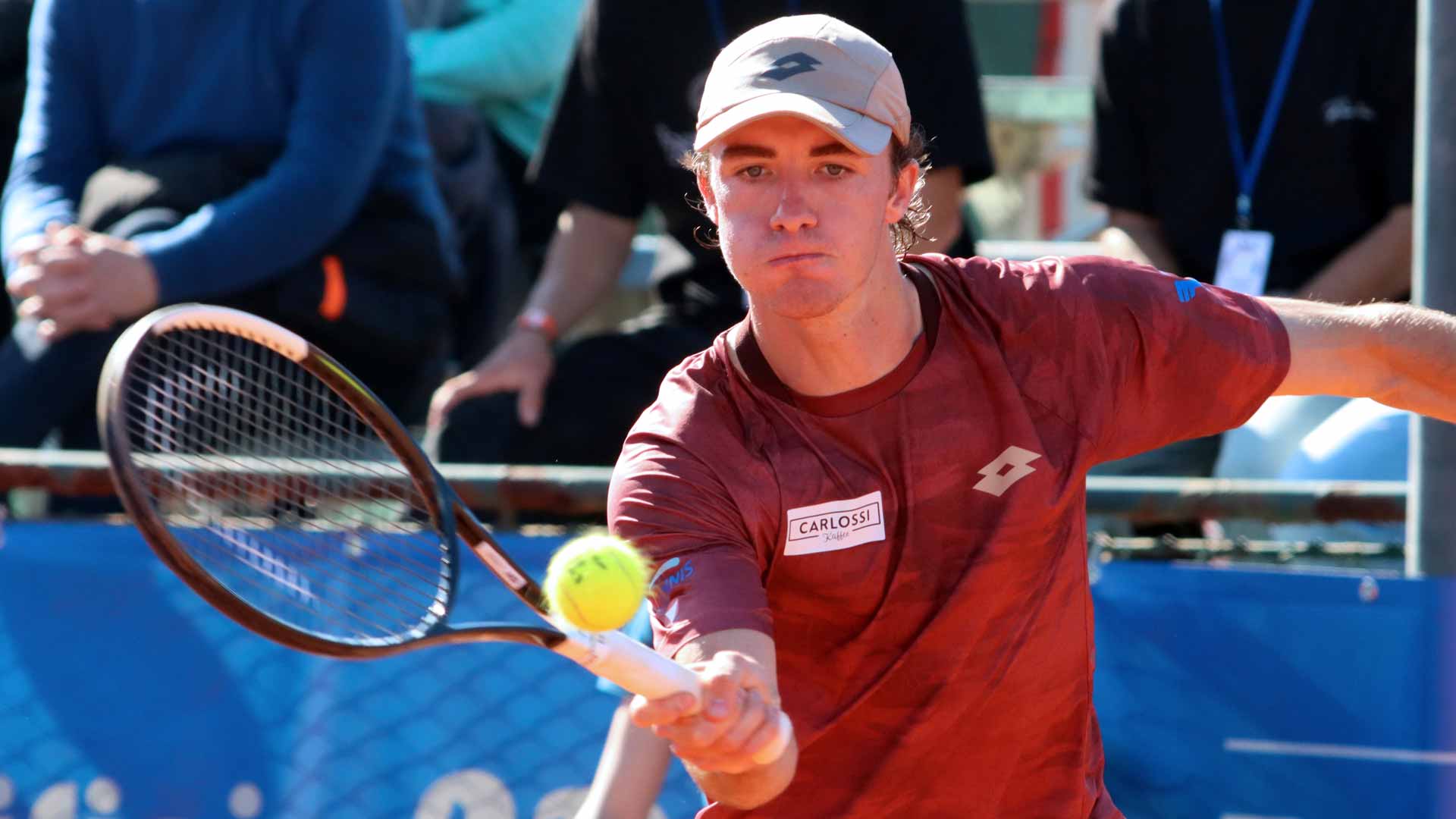 Lukas Neumayer during his title run at the ATP Challenger 75 event in Barletta, Italy.
