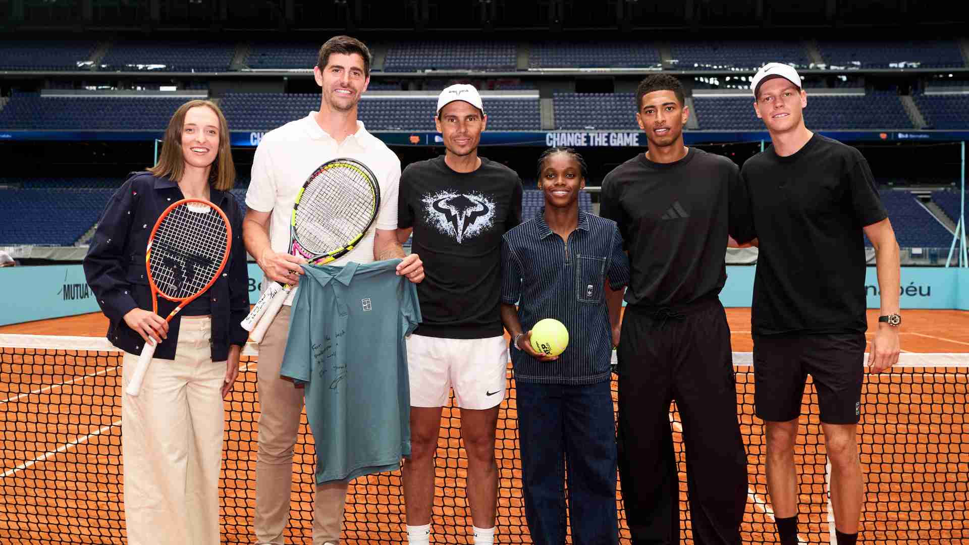 Rafael Nadal, Jannik Sinner, Jude Bellingham, Thibaut Courtois