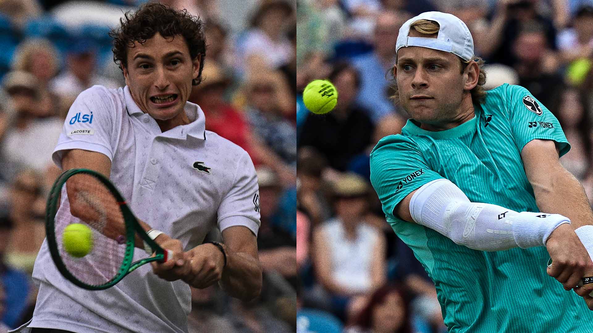 Ugo Humbert and Zizou Bergs will resume their Eastbourne final clash Sunday.