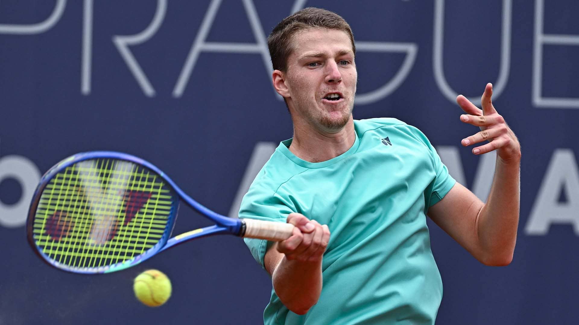 Jan Kumstat at the Prague Challenger.