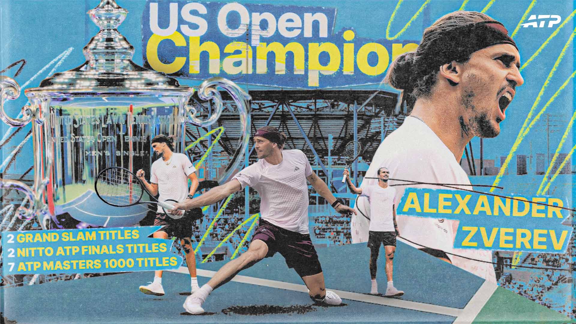 Alexander Zverev defeats Ben Shelton to win the US Open.