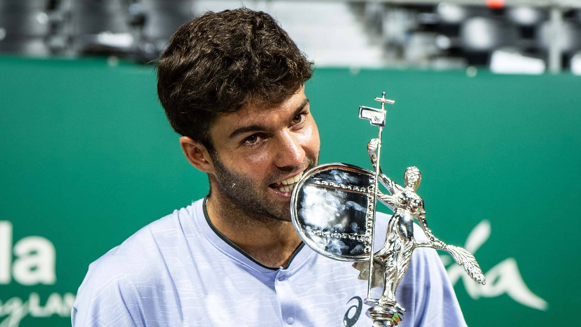 Facundo Diaz Acosta holds a 44-10 match record at ATP Challenger level in 2026.