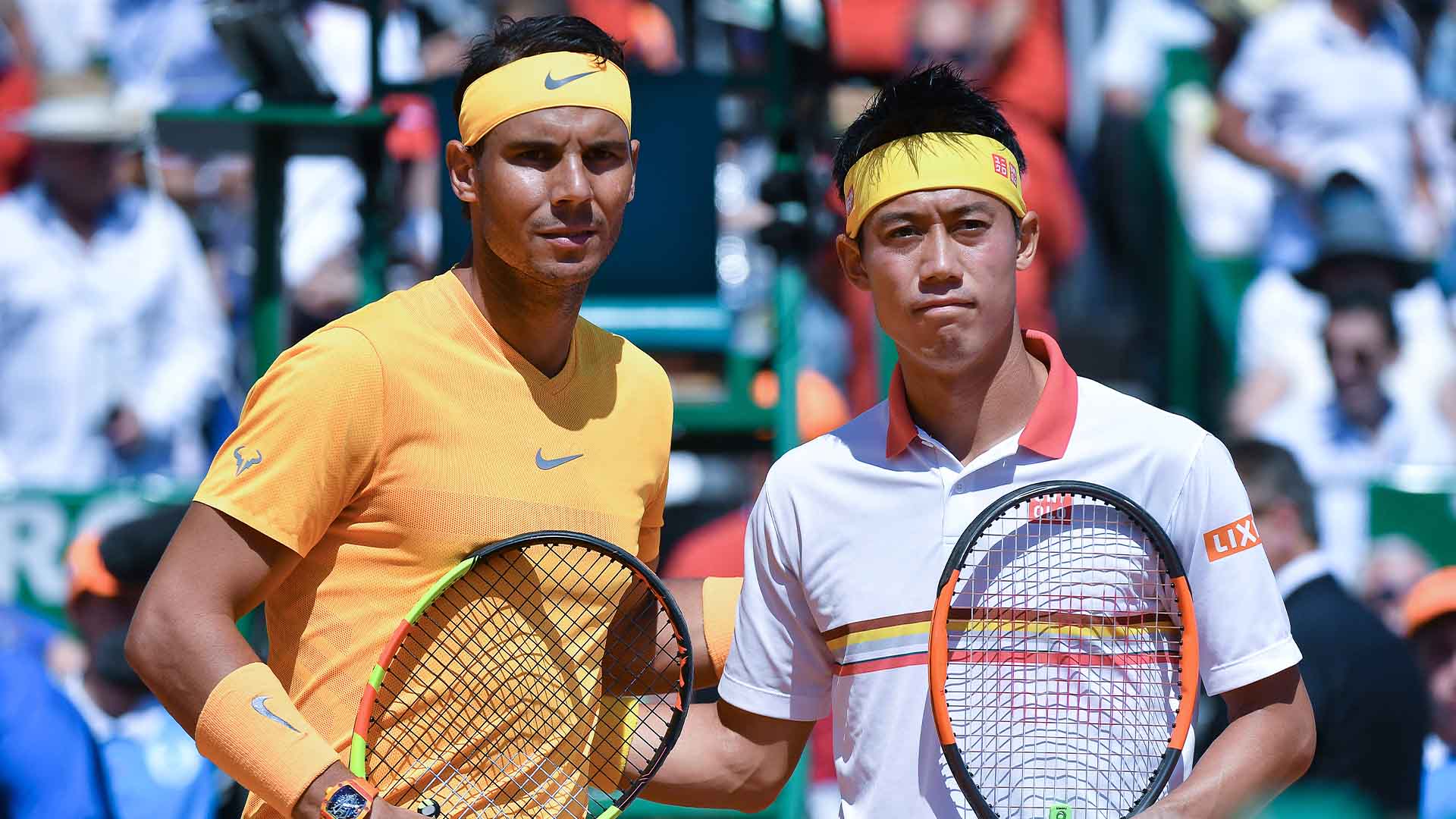 Rafael Nadal and Kei Nishikori played each other 14 times.