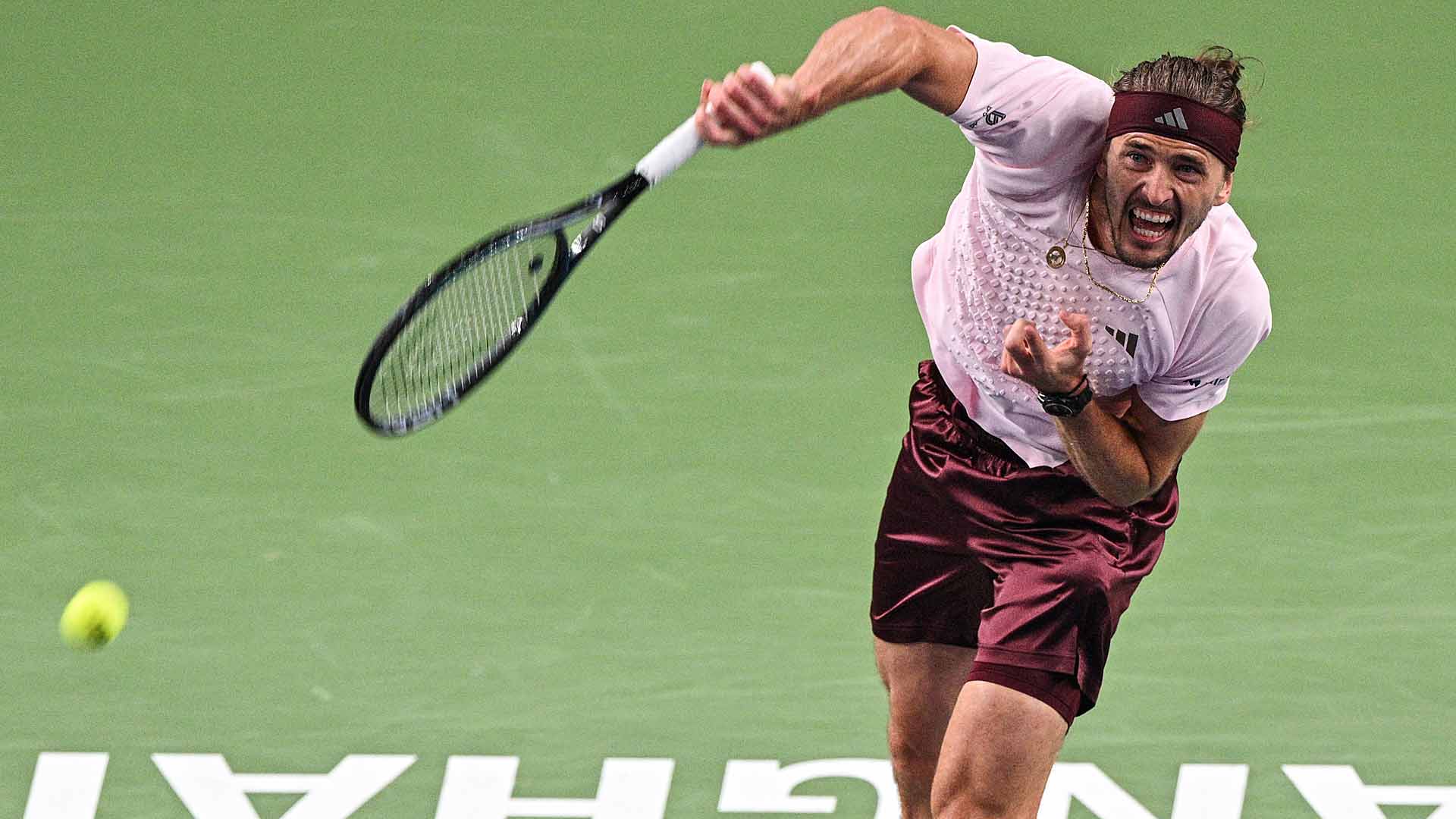 Alexander Zverev put 80 percent of first serves into play in his quarter-final against Alex de Minaur.