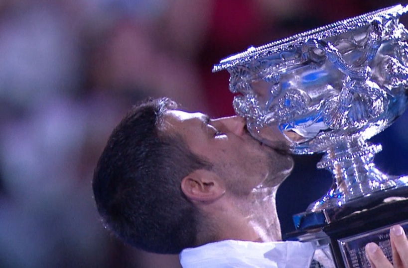 Emotional Novak Claims 10th Aussie Open