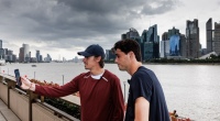 Alex and Taylor on The Bund